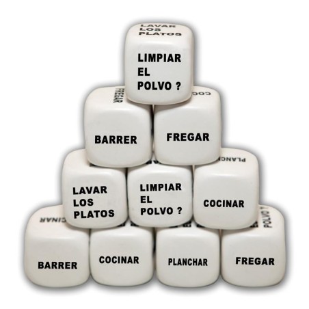 1 dès blanc reste a la maison