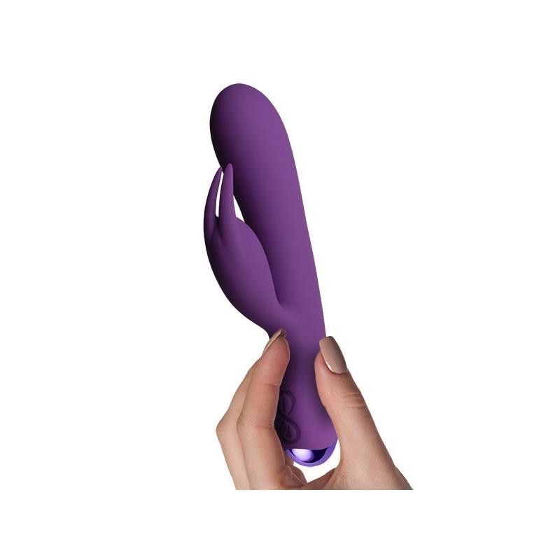 Flutter Rabbit vibromasseur avec cône 2 moteurs mauve