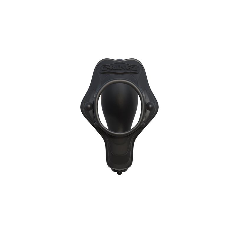 Fantaset C-Ringz Anneau avec Plug Anal Pesado Couleur Noir