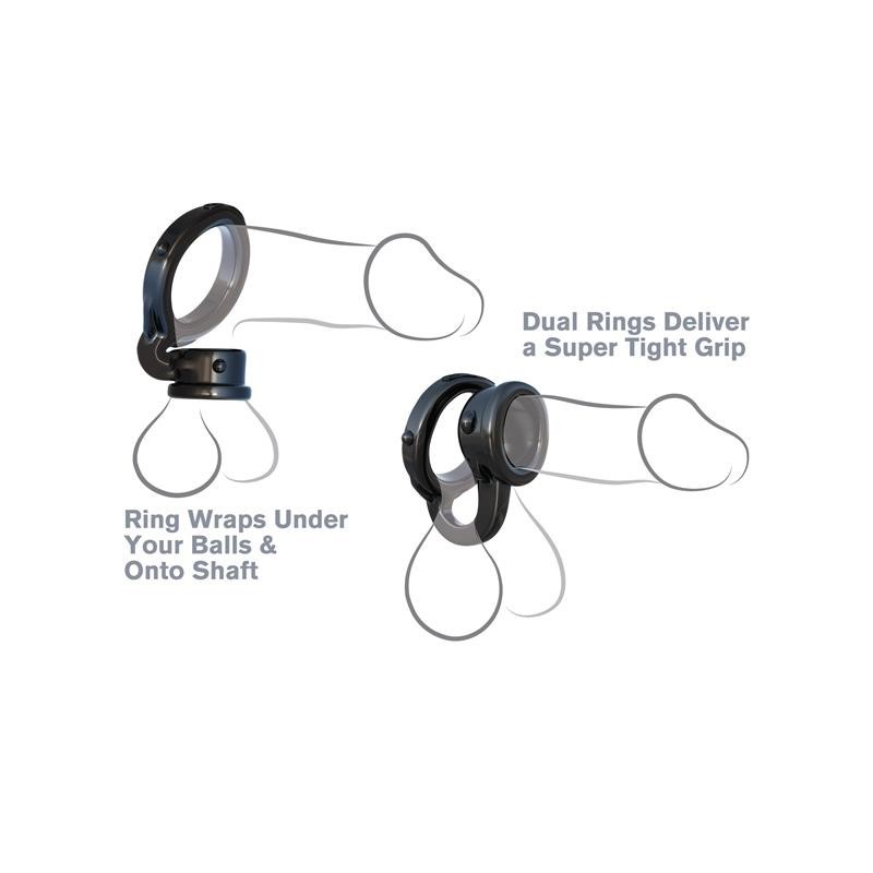 Bague Ironman Duo Noir