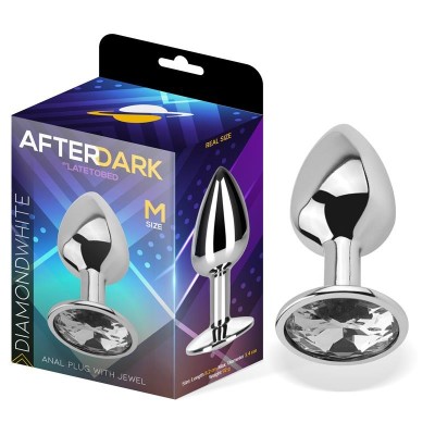 Plug Anal avec Jota couleur blanc diamant taille M Aluminium