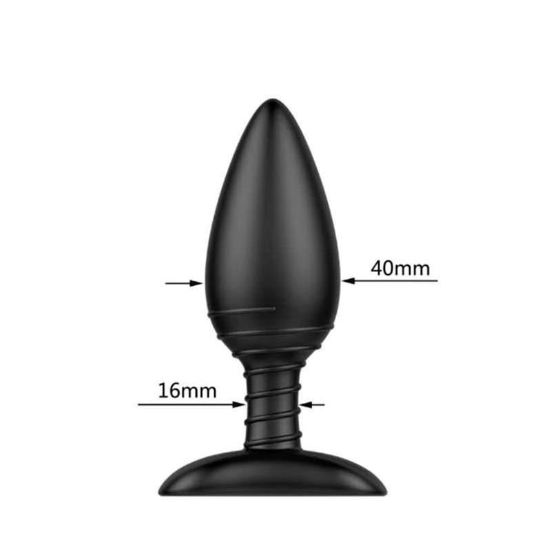 Asher Plug Anal avec télécommande USB magnetique Noir