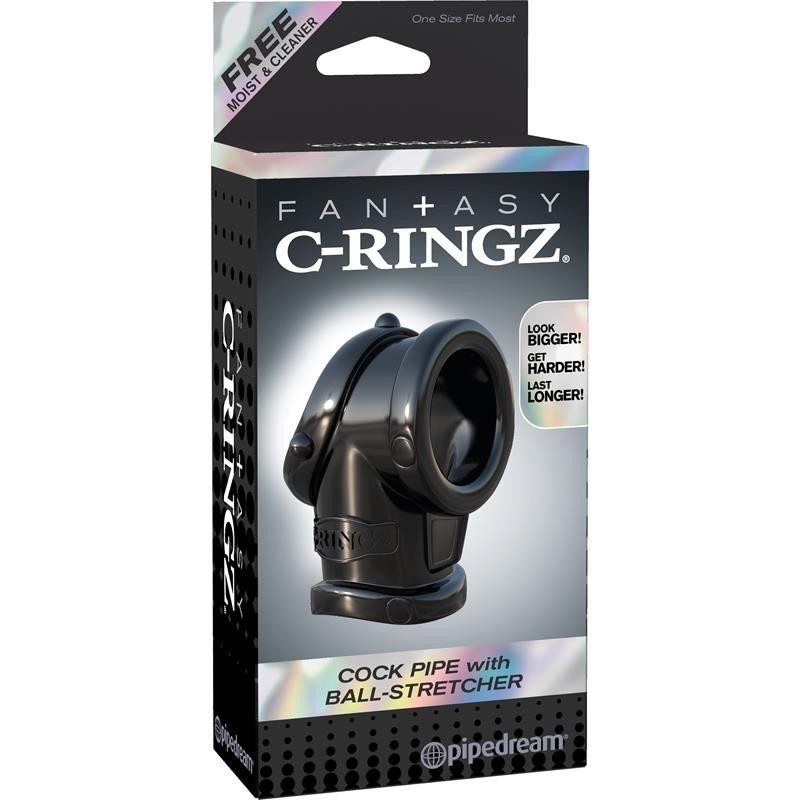 Fantaset C-Ringz Anneau avec Ball-Strecher couleur noir
