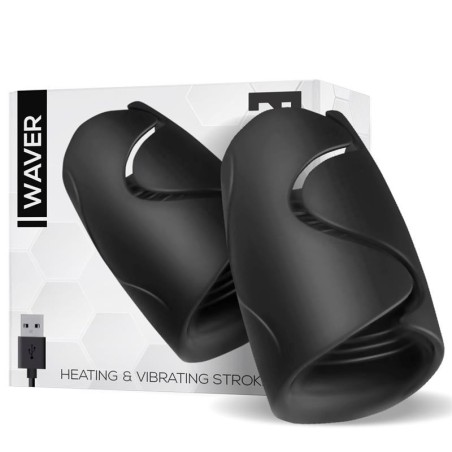 Waver Masturbateur masculin Fonction chaud et Vibration Flexible USB silicone
