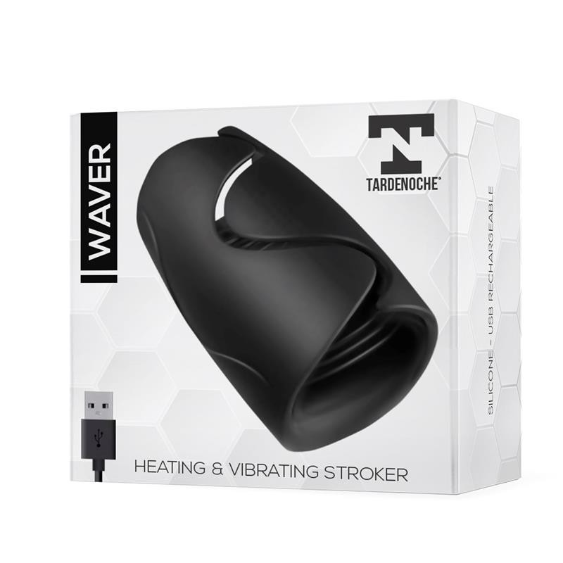 Waver Masturbateur masculin Fonction chaud et Vibration Flexible USB silicone