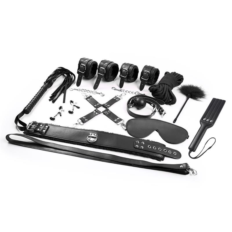 Set Bondage 11 Pièces Noir