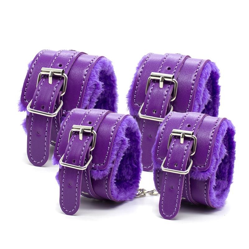 Set Bondage de 10 Pièces mauve