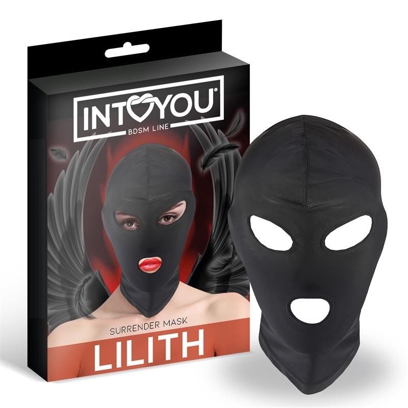 Lilith masque Incognito ouverture en la bouche et Ojos couleur noir