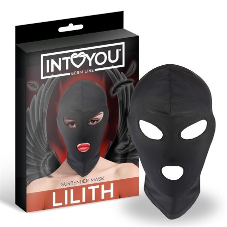 Lilith masque Incognito ouverture en la bouche et Ojos couleur noir