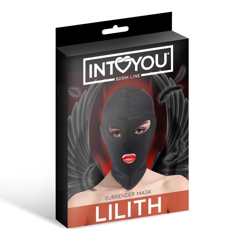 Lilith masque Incognito ouverture en la bouche et Ojos couleur noir