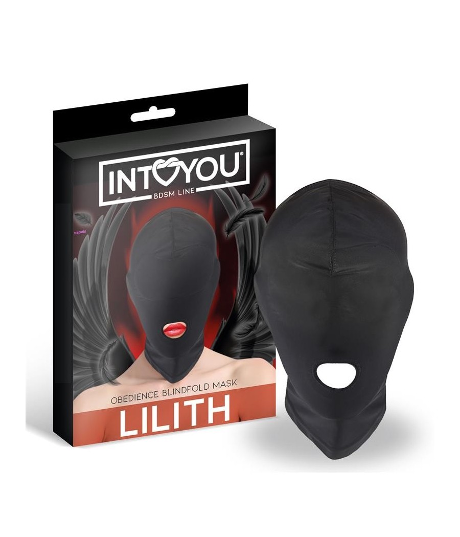 Lilith masque Incognito avec ouverture en la bouche couleur noir
