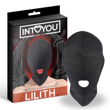 Lilith masque Incognito avec ouverture en la bouche couleur noir