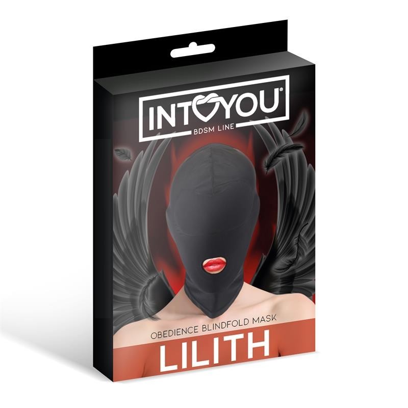 Lilith masque Incognito avec ouverture en la bouche couleur noir