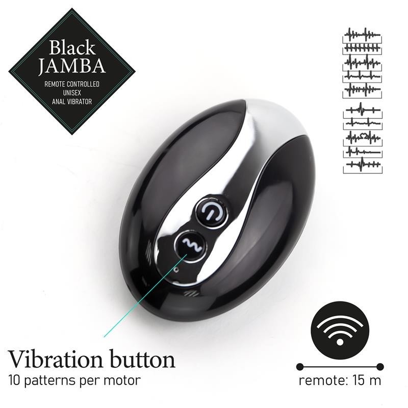 Jamba vibromasseur Anal et Stimulateur point G noir