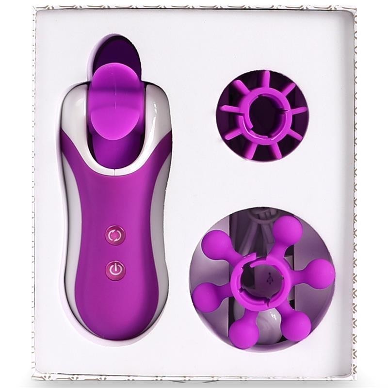 Clitelle stimulateur sexe Oral avec accessoires mauve