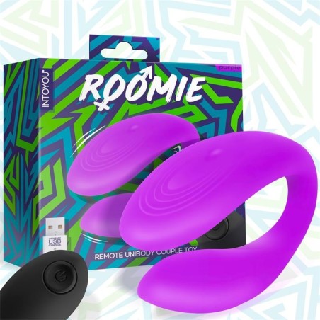 Roomie vibromasseur pour couples Silicone Liquide Unibody télécommande USB