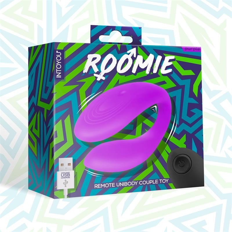 Roomie vibromasseur pour couples Silicone Liquide Unibody télécommande USB
