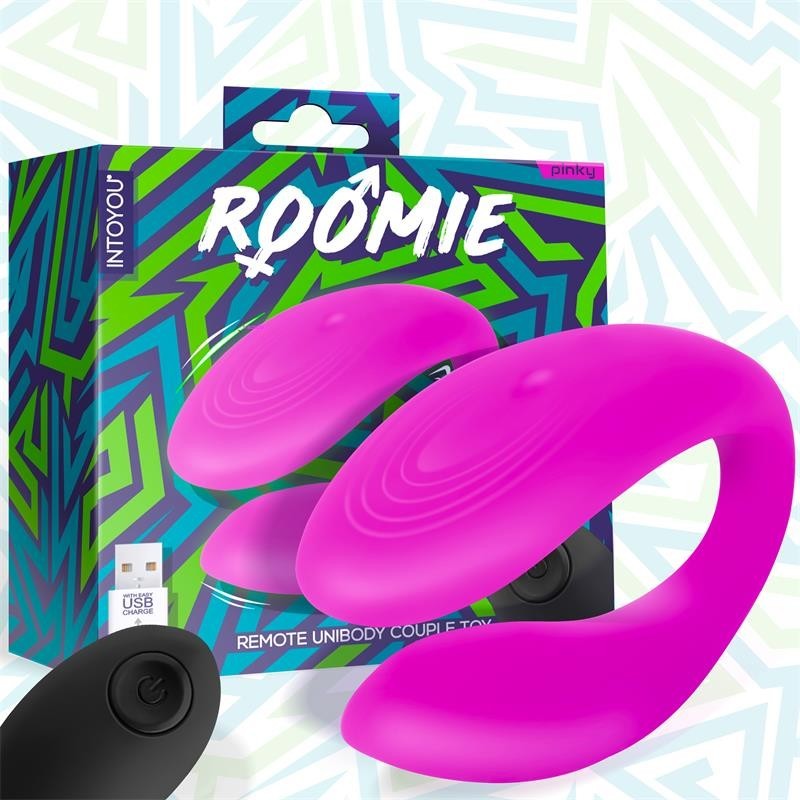 Roomie vibromasseur pour couples Silicone Liquide Unibody télécommande USB