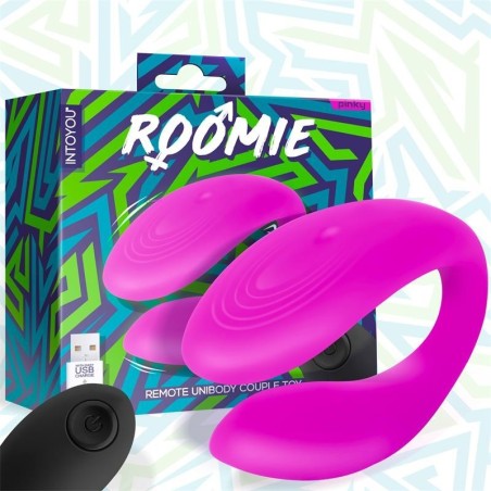 Roomie vibromasseur pour couples Silicone Liquide Unibody télécommande USB