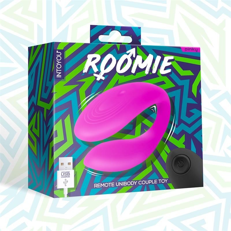 Roomie vibromasseur pour couples Silicone Liquide Unibody télécommande USB