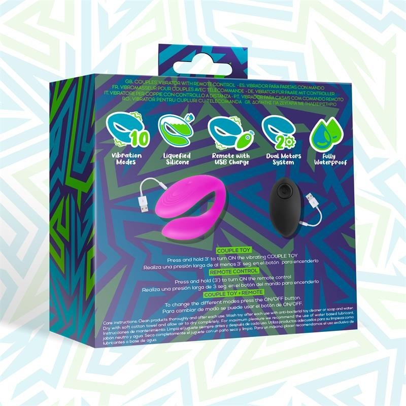 Roomie vibromasseur pour couples Silicone Liquide Unibody télécommande USB