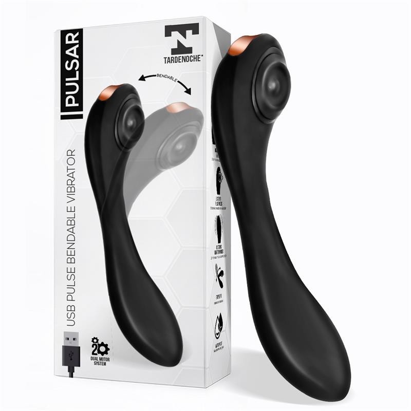Pulsar vibromasseur avec Pulsation et Esqueleto Articulado silicone USB