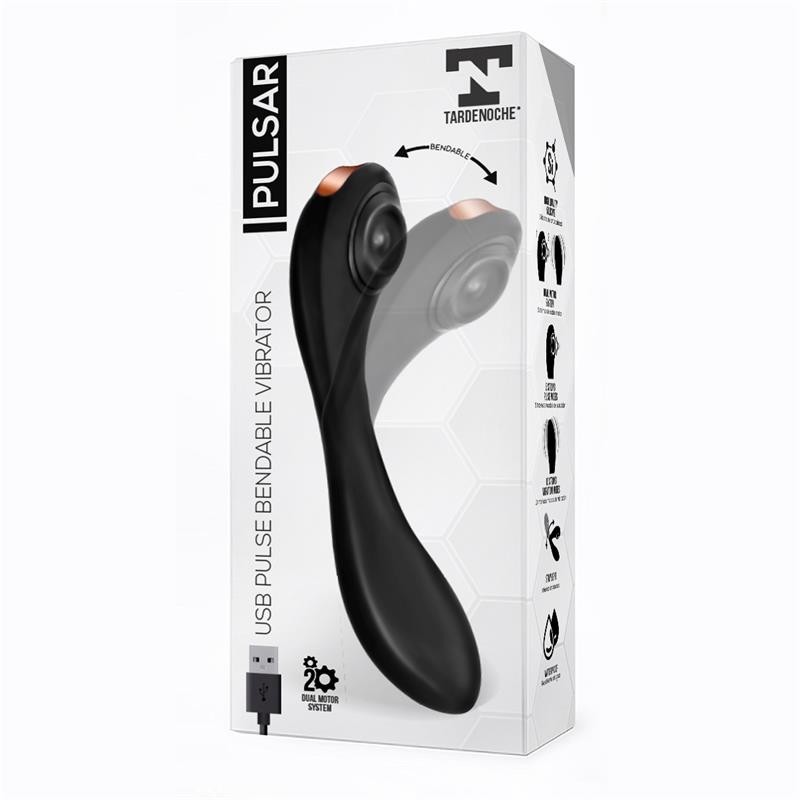 Pulsar vibromasseur avec Pulsation et Esqueleto Articulado silicone USB