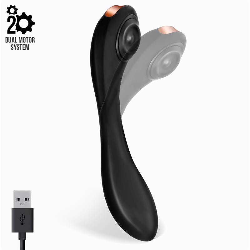 Pulsar vibromasseur avec Pulsation et Esqueleto Articulado silicone USB