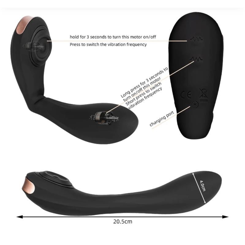 Pulsar vibromasseur avec Pulsation et Esqueleto Articulado silicone USB