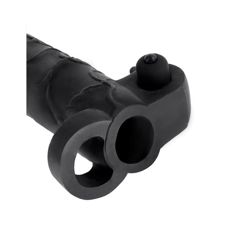 Fantaset X-tensions Vibromasseur Real Feel de 5,1 cm avec Extension - Couleur Noir