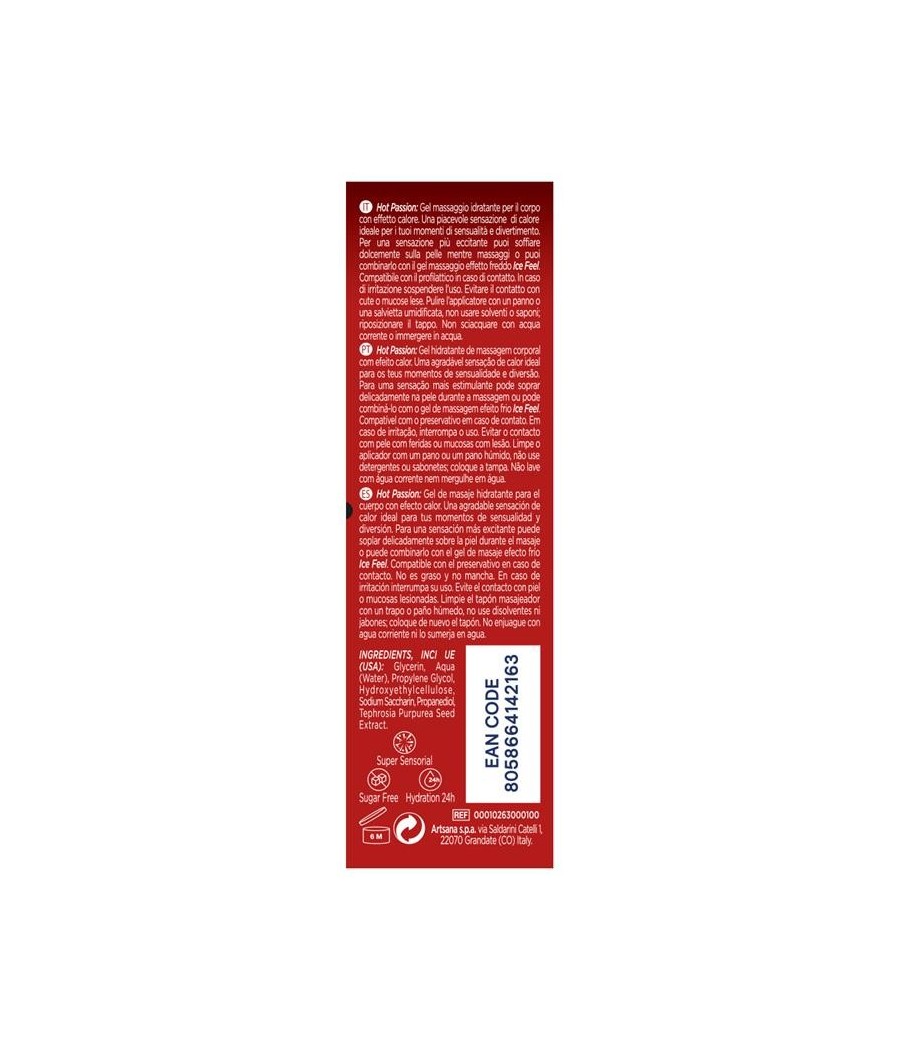 Gel de Massage Passion Chaude 200 ml