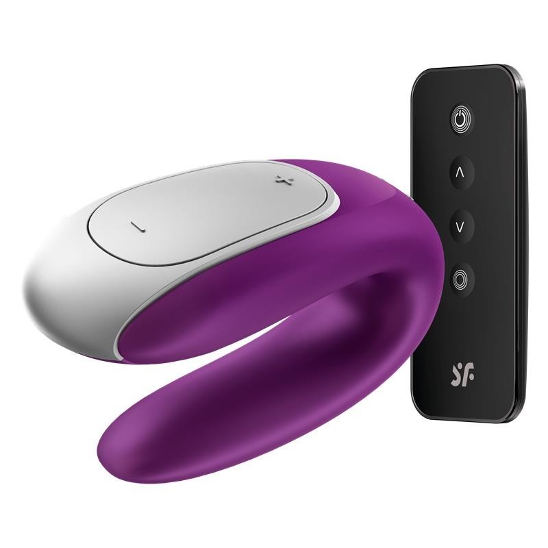 Double Fun vibromasseur pour couples avec APP et Contrôle à Distance violet