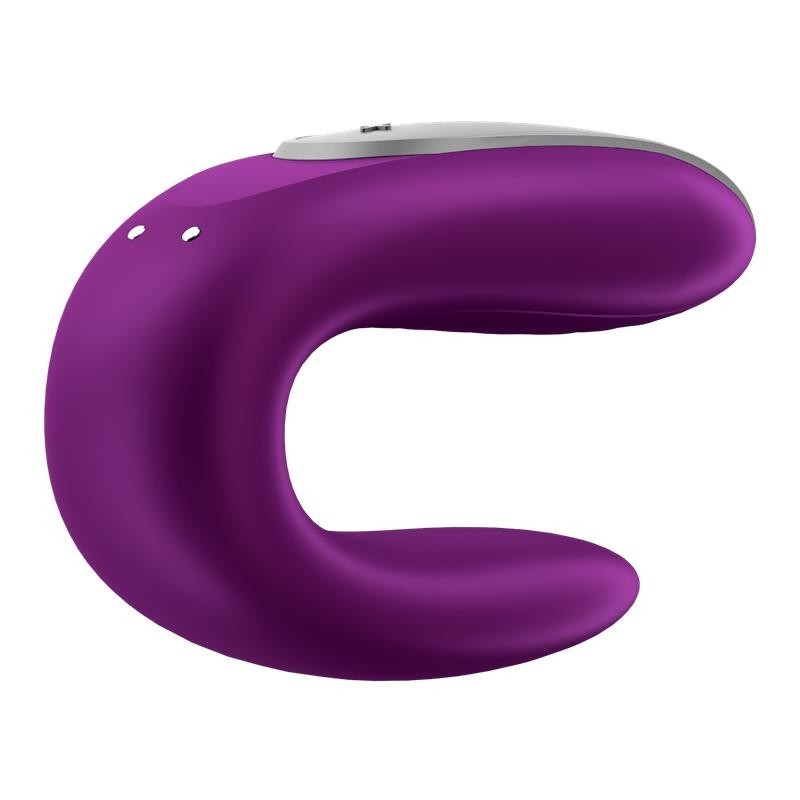 Double Fun vibromasseur pour couples avec APP et Contrôle à Distance violet