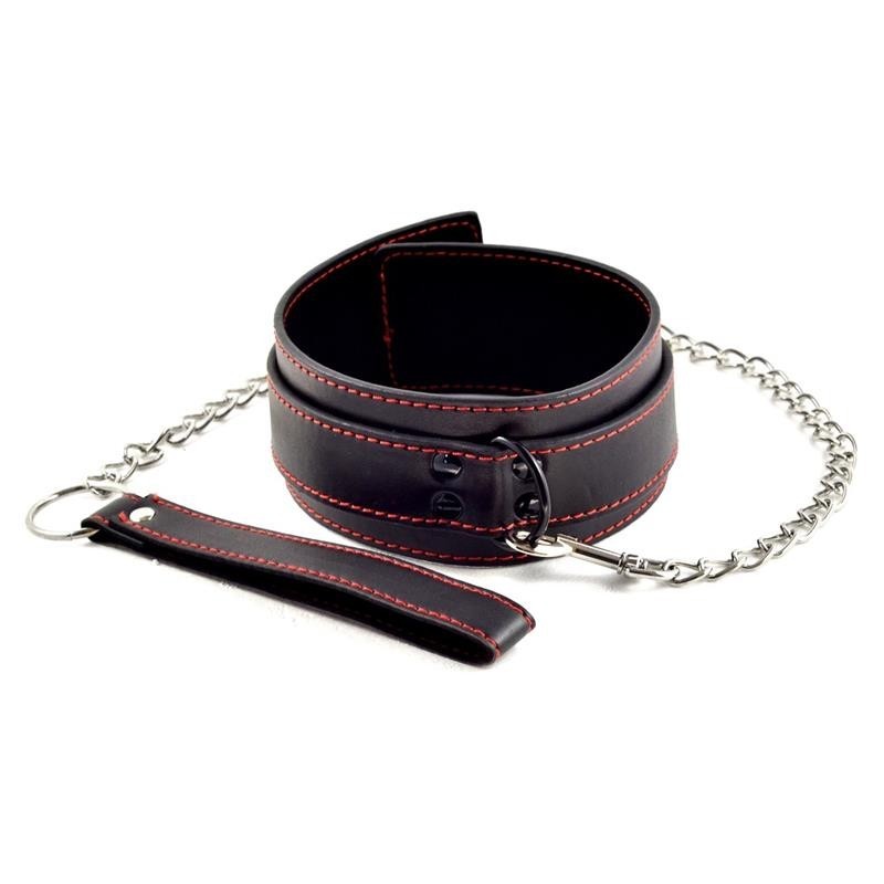 Collier et ceinture Bondage Noir