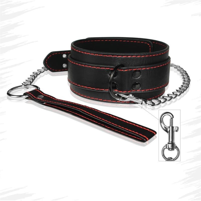 Collier et ceinture Bondage Noir
