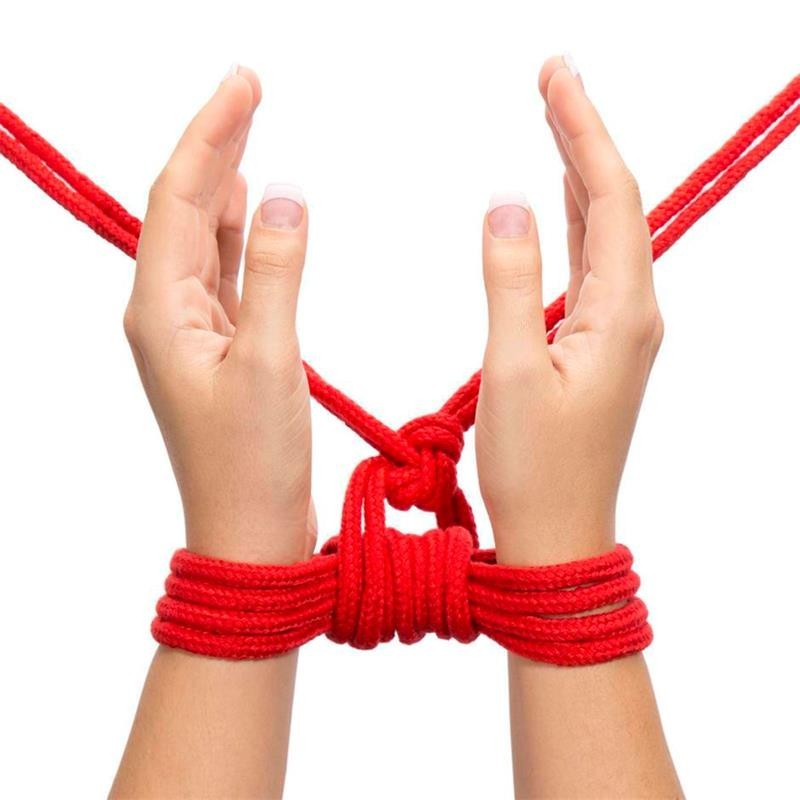Corde de bondage douce rouge