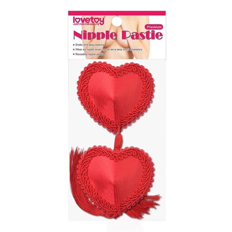 nipples Réutilisables coeur rouge