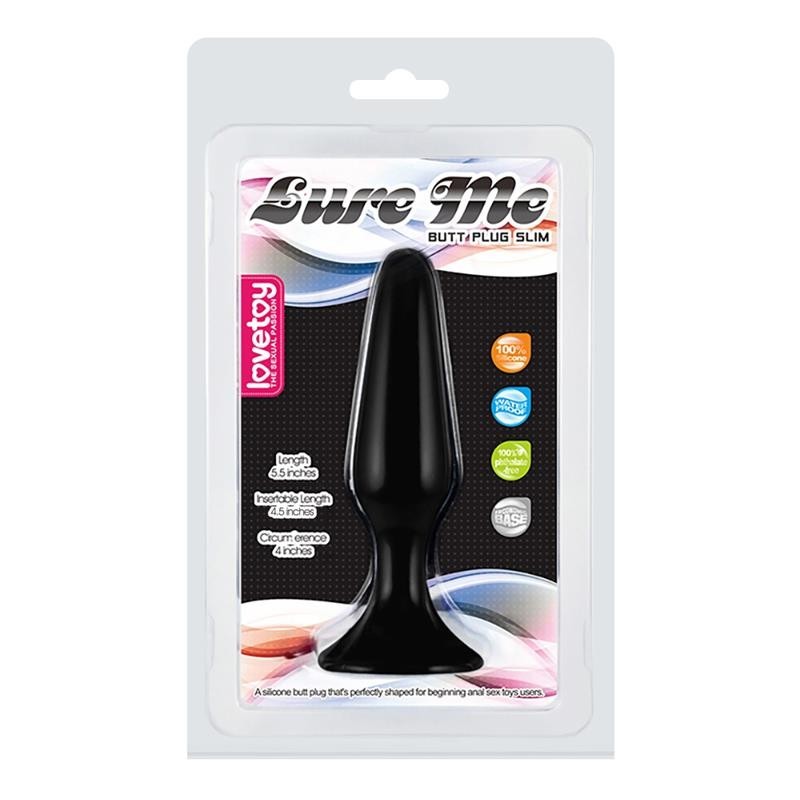 Plug Anal Lure Me taille L Noir