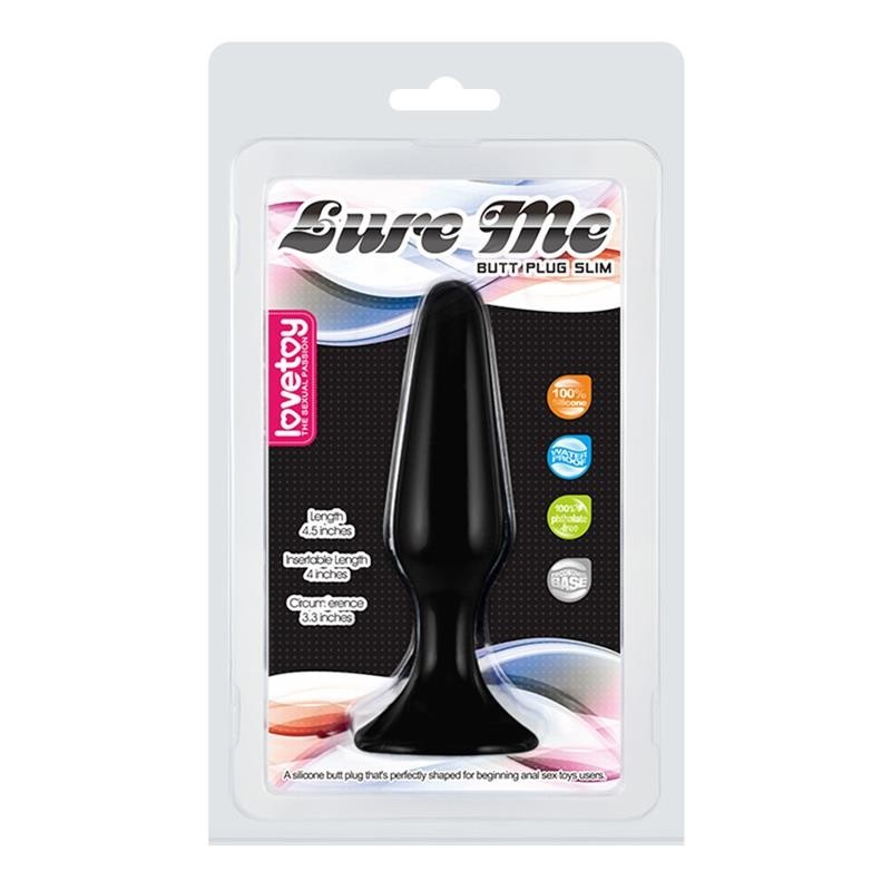 Plug Anal Lure Me taille S Noir