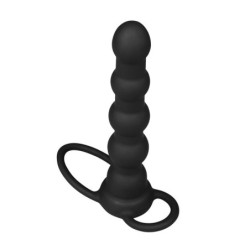 Plug Anal Double Sonde vibrant noir