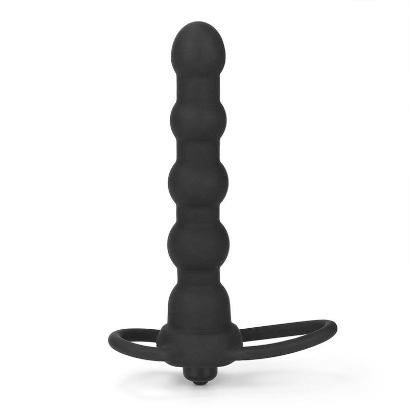 Plug Anal Double Sonde vibrant noir