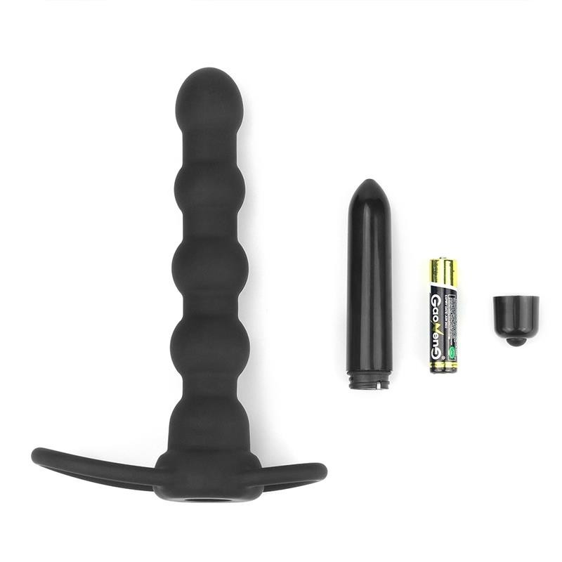 Plug Anal Double Sonde vibrant noir