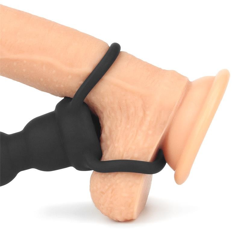 Plug Anal Double Sonde vibrant noir