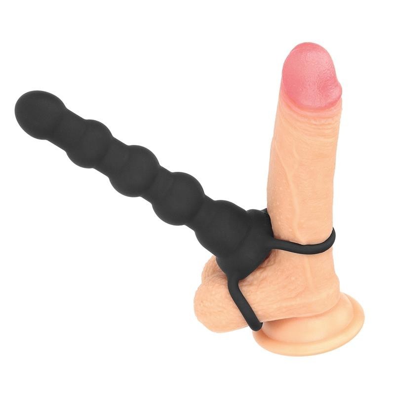 Plug Anal Double Sonde vibrant noir