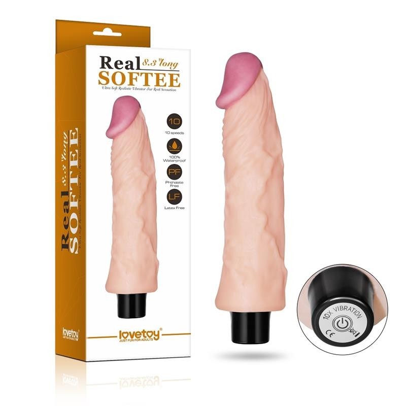vibromasseur Real Softee 8 Naturel