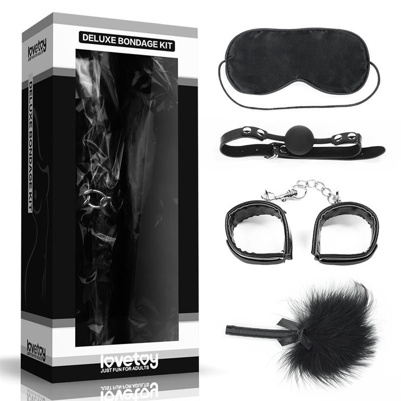 Kit Bondage Deluxe 4 Unités Noir