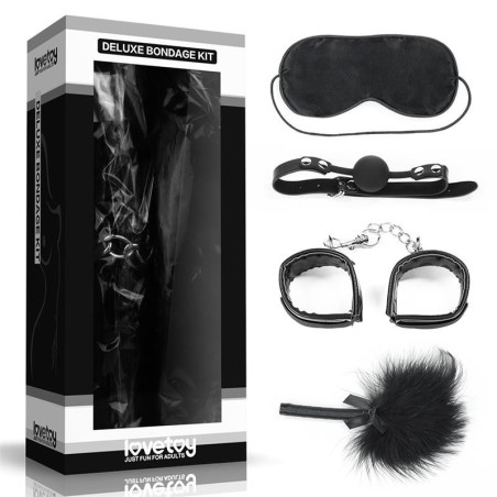 Kit Bondage Deluxe 4 Unités Noir