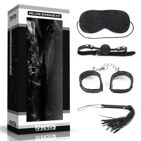 Kit Bondage Deluxe 4 Unités Noir
