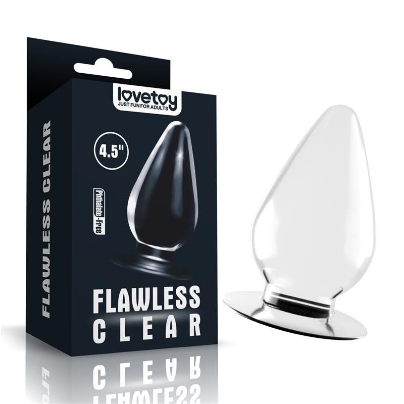 Plug Anal Flawless Clear 4.5 Transparent