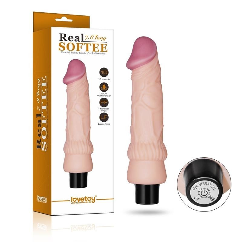 vibromasseur Real Softee 7.8 Naturel